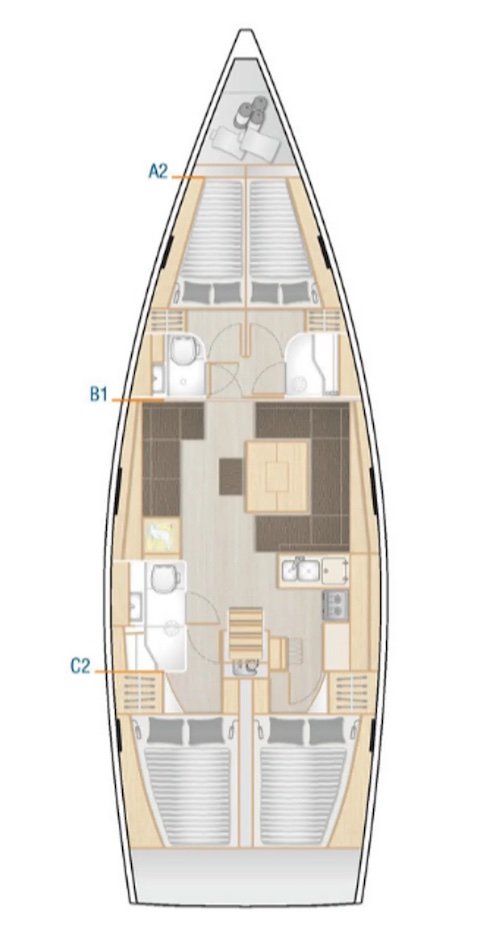 Noleggio barche Hanse Hanse 458 a Seget Donji su Samboat