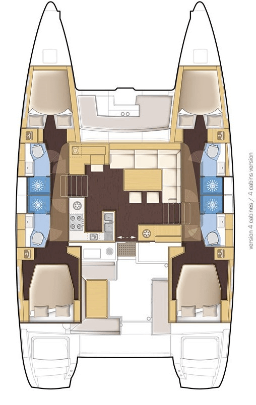 Noleggio barche Lagoon Lagoon 46 a Lefkáda su Samboat