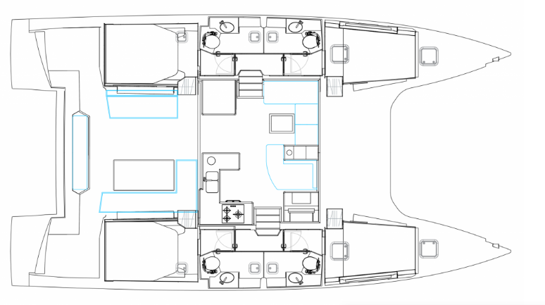 Bavaria Nautitech 47 Power - 4 + 2 cab. da affittare a  Lefkáda