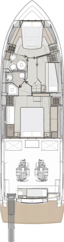 Noleggio barche Ferretti Ferretti Yachts 500 a Podstrana su Samboat