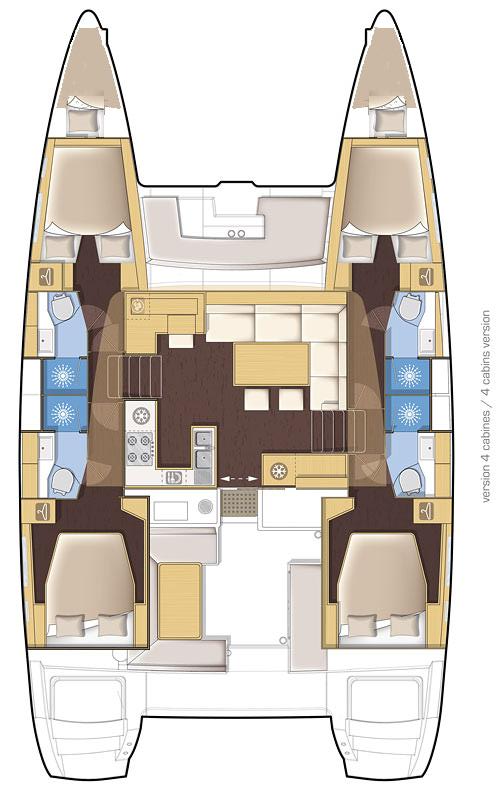 Noleggio Catamarano con o senza skipper Lagoon a Pálairos
