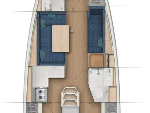 Noleggio barche Jeanneau Sun Odyssey 410 a Komolac su Samboat