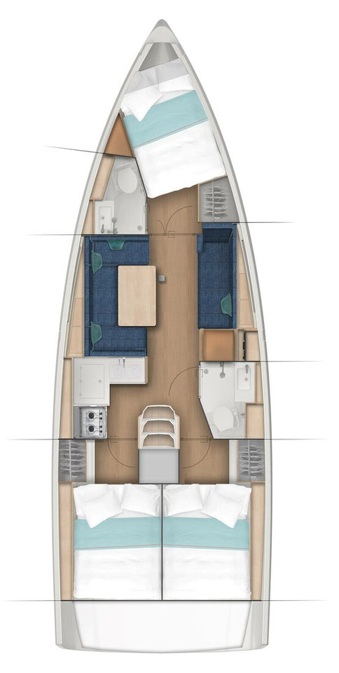 Noleggio barche Jeanneau Sun Odyssey 410 a Komolac su Samboat