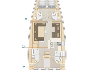 Noleggio Barca a vela a Sukošan – Hanse Hanse 588