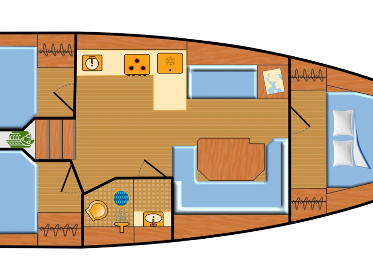 Noleggio barche Palma de Maiorca economico Bavaria C38