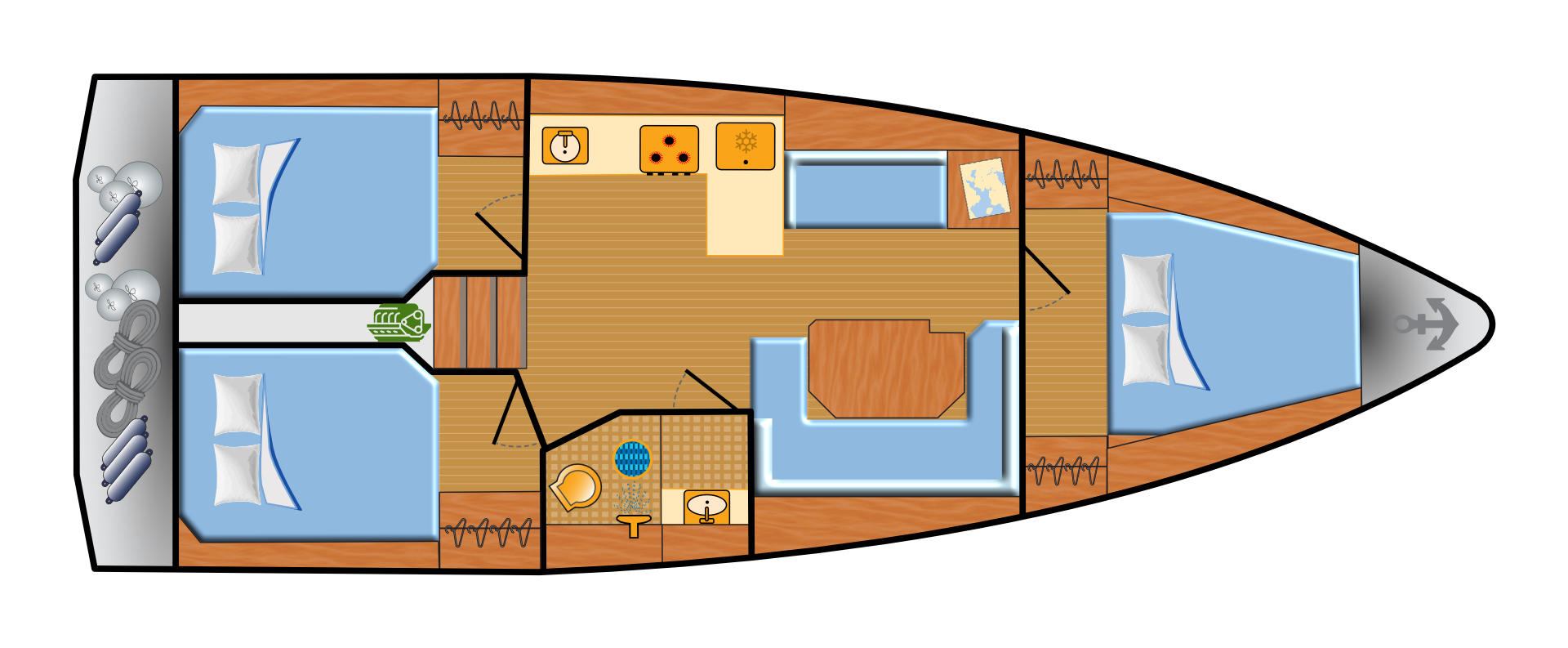 Noleggio barche Palma de Maiorca economico Bavaria C38