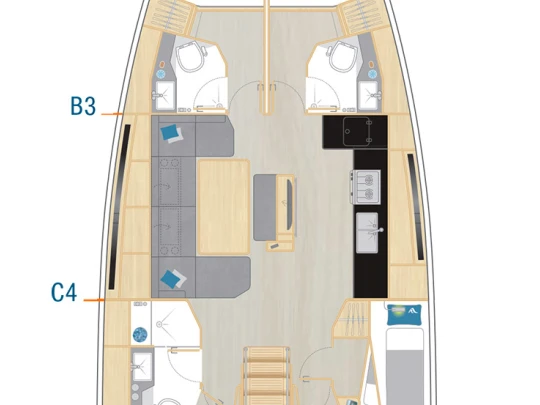 Hanse Hanse 460 da affittare a  Fethiye