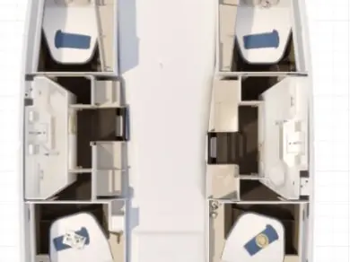 Noleggio barche Saint-Mandrier-sur-Mer economico Fountaine Pajot FP 41 Quatuor 2