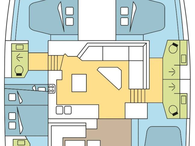 Noleggio Catamarano Fountaine Pajot con patente nautica
