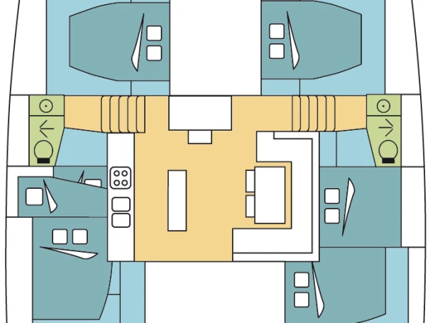 Noleggio barche Olbia economico Lagoon 52 F