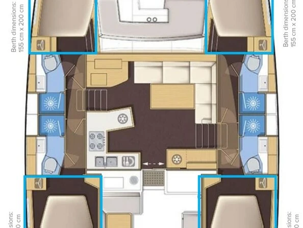 Lagoon Lagoon 450 F da affittare a  Castelli