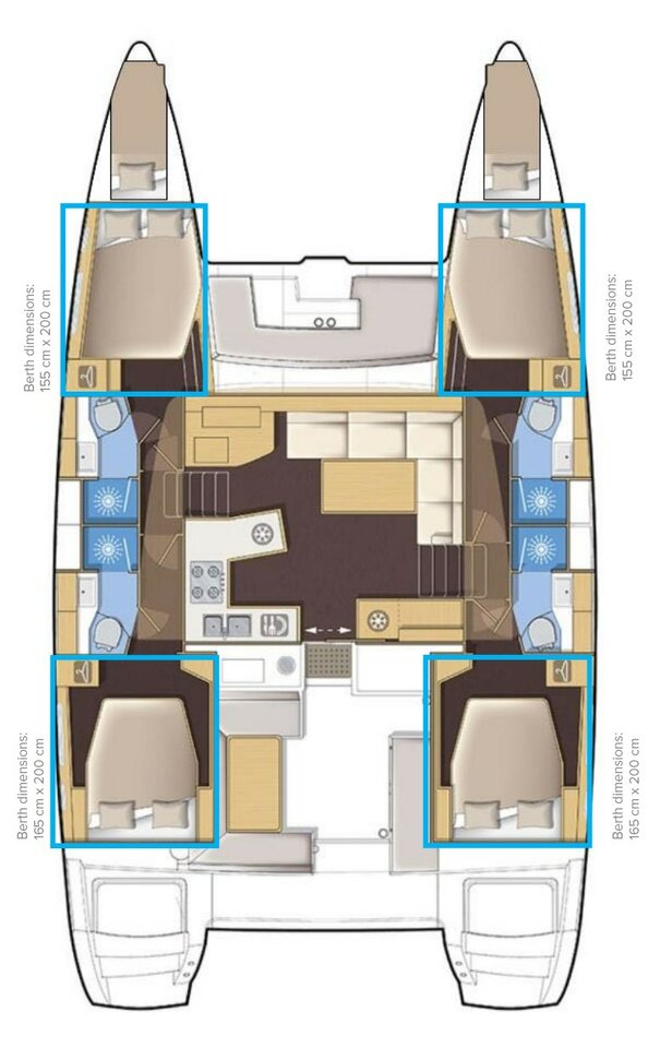 Lagoon Lagoon 450 F da affittare a  Castelli