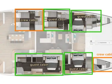 Noleggio Catamarano Lagoon con patente nautica