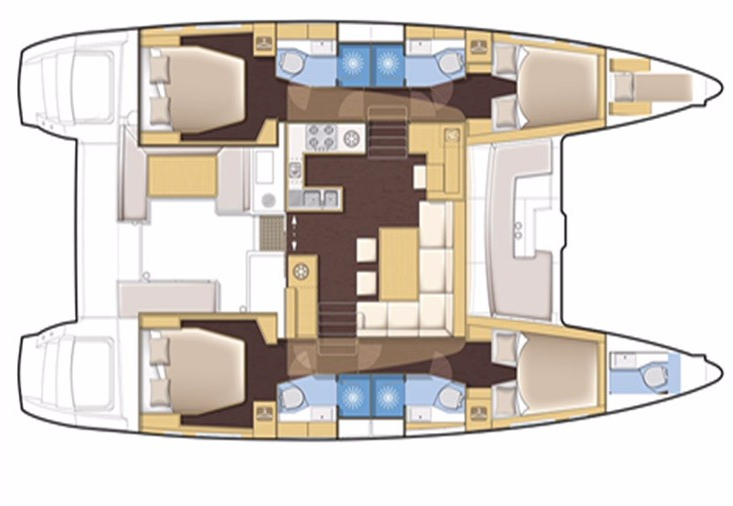 Noleggio Catamarano Lagoon con patente nautica