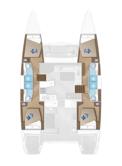 Noleggio Catamarano Lagoon con patente nautica