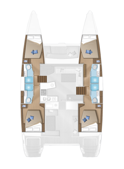 Noleggio Catamarano Lagoon con patente nautica