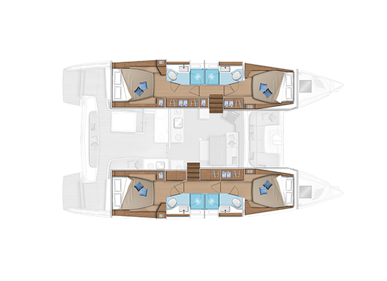 Noleggio Catamarano Lagoon con patente nautica