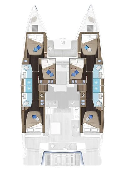 Noleggio Catamarano a Álimos – Lagoon Lagoon 51