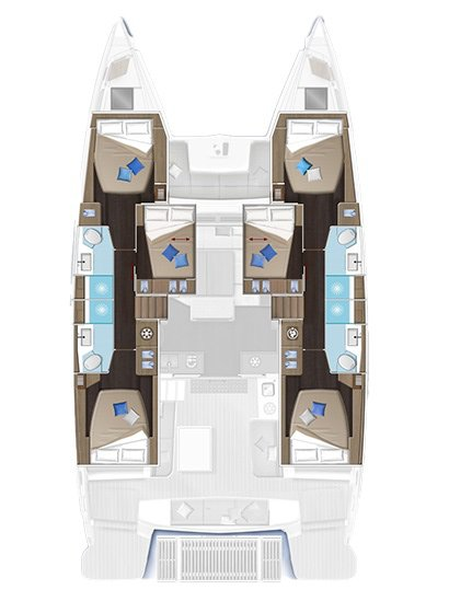 Noleggio Catamarano a Álimos – Lagoon Lagoon 51