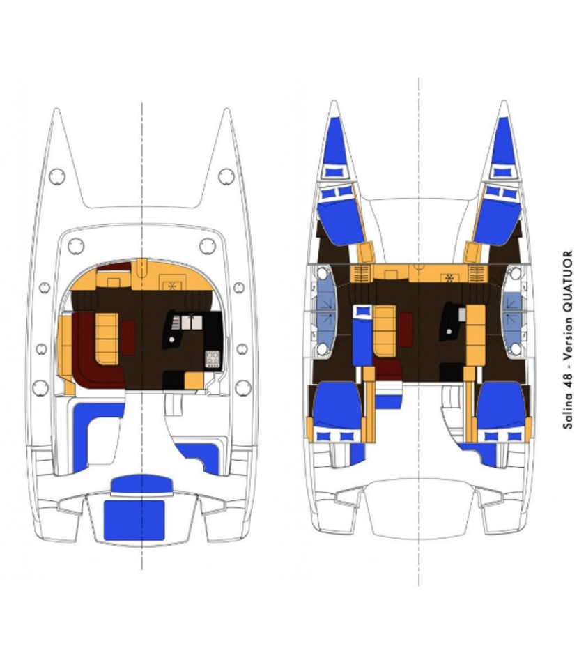 Noleggiare una Fountaine Pajot Salina 48 a Corazón de Jesús Island
