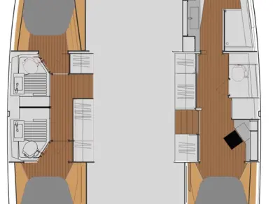 Noleggio Catamarano Fountaine Pajot con patente nautica