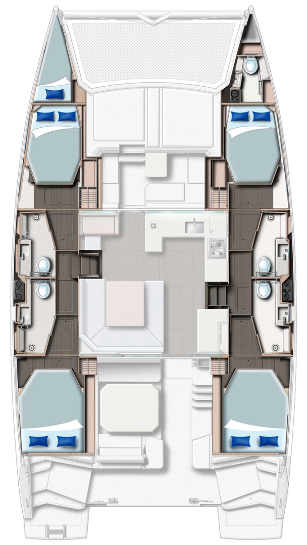 Noleggio barche Leopard Catamarans / Robertson & Caine Leopard 45 a Belize City su Samboat