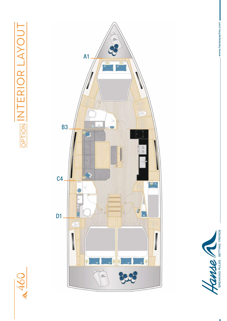 Noleggio Barca a vela a Marsiglia – Hanse Hanse 460