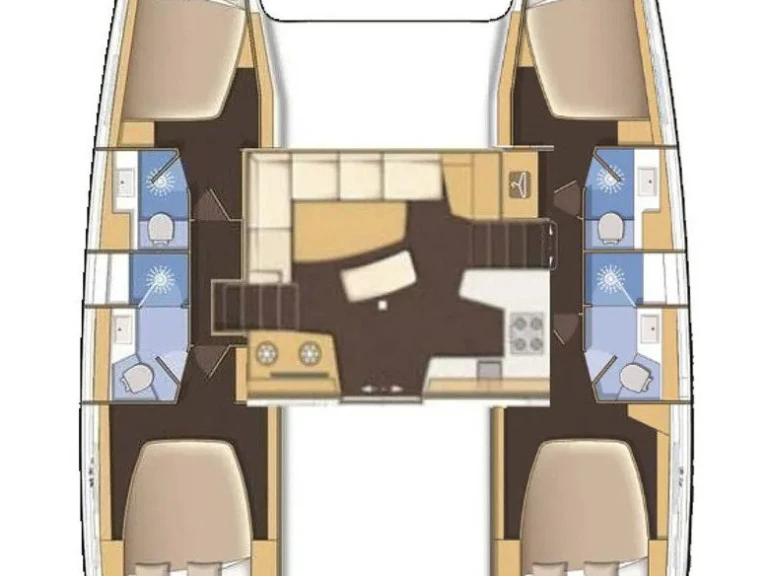 Noleggio barche Mahé economico Lagoon 42