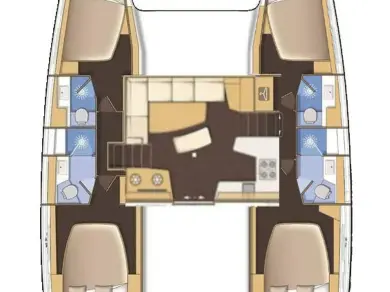 Noleggio barche Mahé economico Lagoon 42