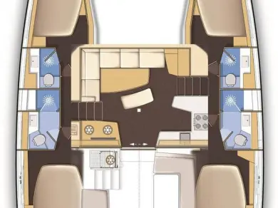 Noleggio Catamarano Lagoon con patente nautica