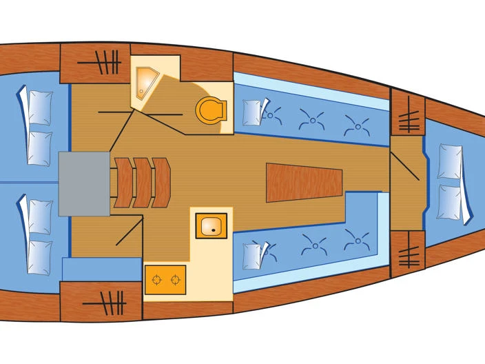Noleggio Barca a vela Bavaria con patente nautica