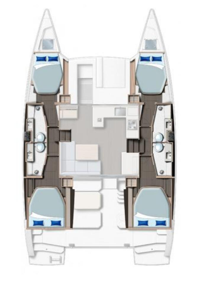Noleggio Catamarano Leopard Catamarans / Robertson & Caine con patente nautica