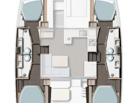Leopard Catamarans / Robertson & Caine Leopard 42 - 4 cab. da affittare a  Procida