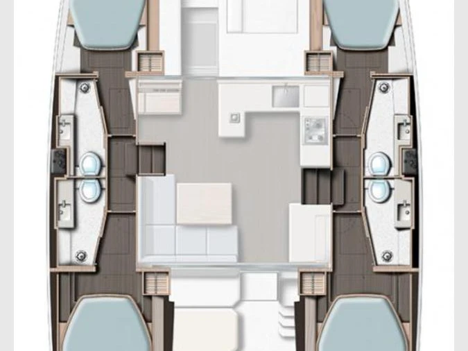 Noleggiare una Leopard Catamarans / Robertson & Caine Leopard 42 - 4 cab. a Furnari