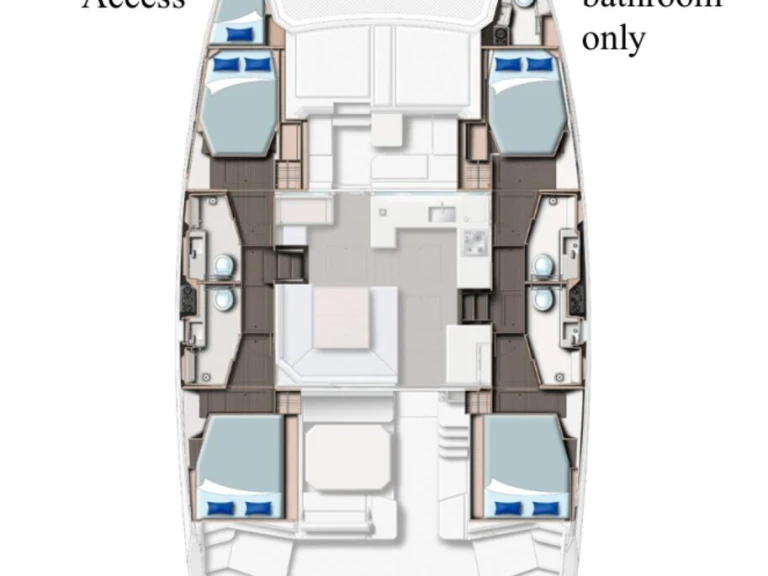 Noleggio Catamarano a Procida – Leopard Catamarans / Robertson & Caine Leopard 45