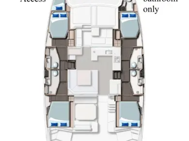 Noleggio Catamarano a Procida – Leopard Catamarans / Robertson & Caine Leopard 45