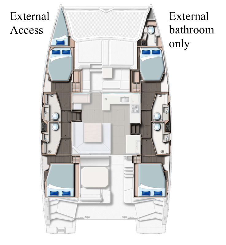 Noleggio barche Leopard Catamarans / Robertson & Caine Leopard 45 a Cannigione su Samboat