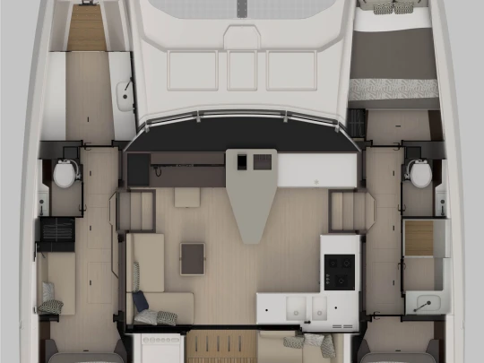 Noleggio Catamarano Nautitech con patente nautica