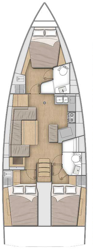 Noleggio Barca a vela Bénéteau con patente nautica