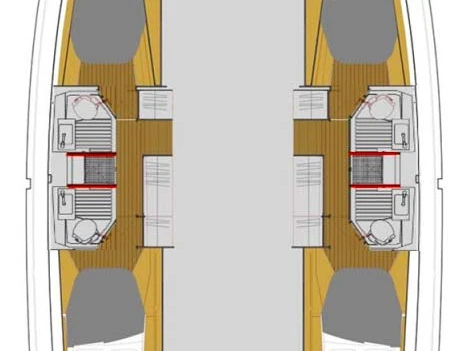 Fountaine Pajot Astrea 42 da affittare a  Zaravecchia (Biograd)