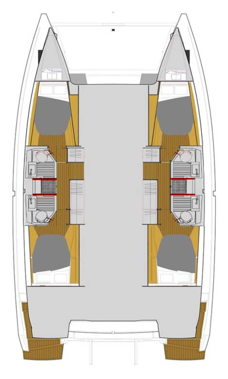 Fountaine Pajot Astrea 42 da affittare a  Zaravecchia (Biograd)