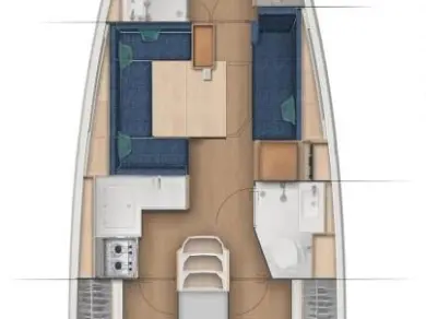 Noleggio barche Jeanneau Sun Odyssey 380 Performance - 3 cab. a Zaravecchia (Biograd) su Samboat