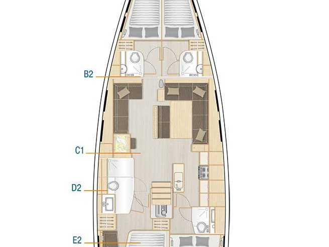 Noleggio a Lefkáda – Hanse Hanse 548 su SamBoat