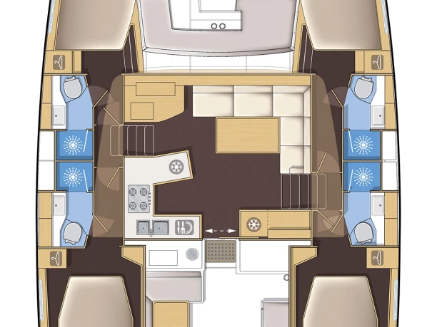 Noleggio barche Gouviá economico Lagoon 450 F