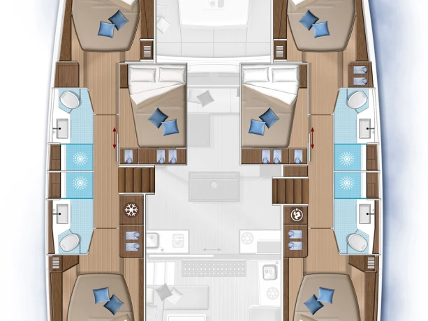 Noleggio Catamarano Lagoon con patente nautica