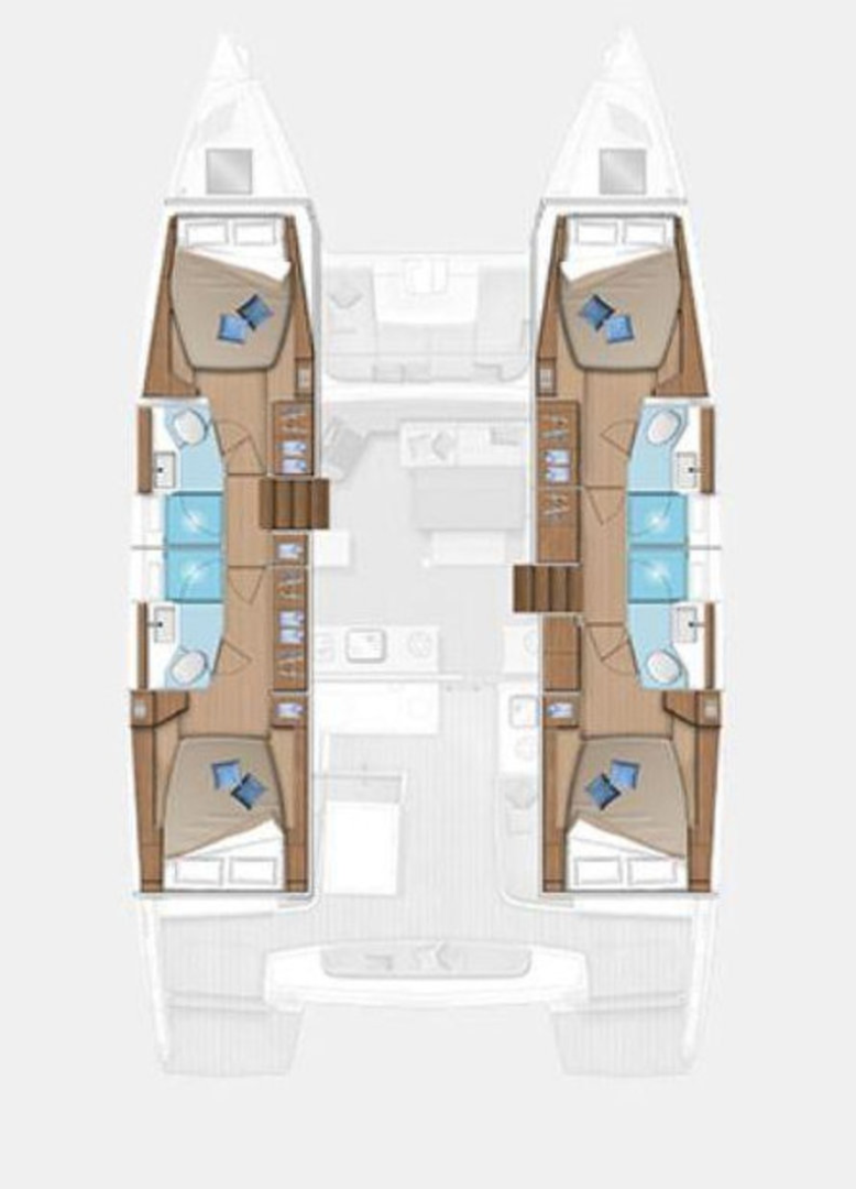 Noleggio barche Lagoon Lagoon 46 a Gouviá su Samboat