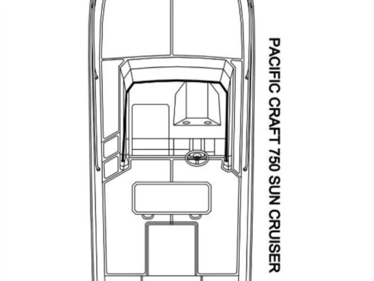 Noleggio Barca a motore a Pola – Pacific Craft Pacific Craft 750 Sun Cruiser