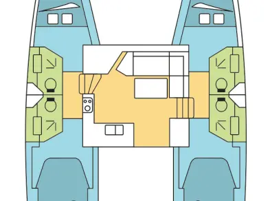 Noleggio Catamarano Fountaine Pajot con patente nautica
