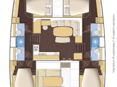 Noleggio barche Lagoon Lagoon 421 a Turgutreis su Samboat