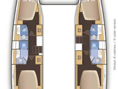 Noleggio barche Lagoon Lagoon 42 a Rogač su Samboat